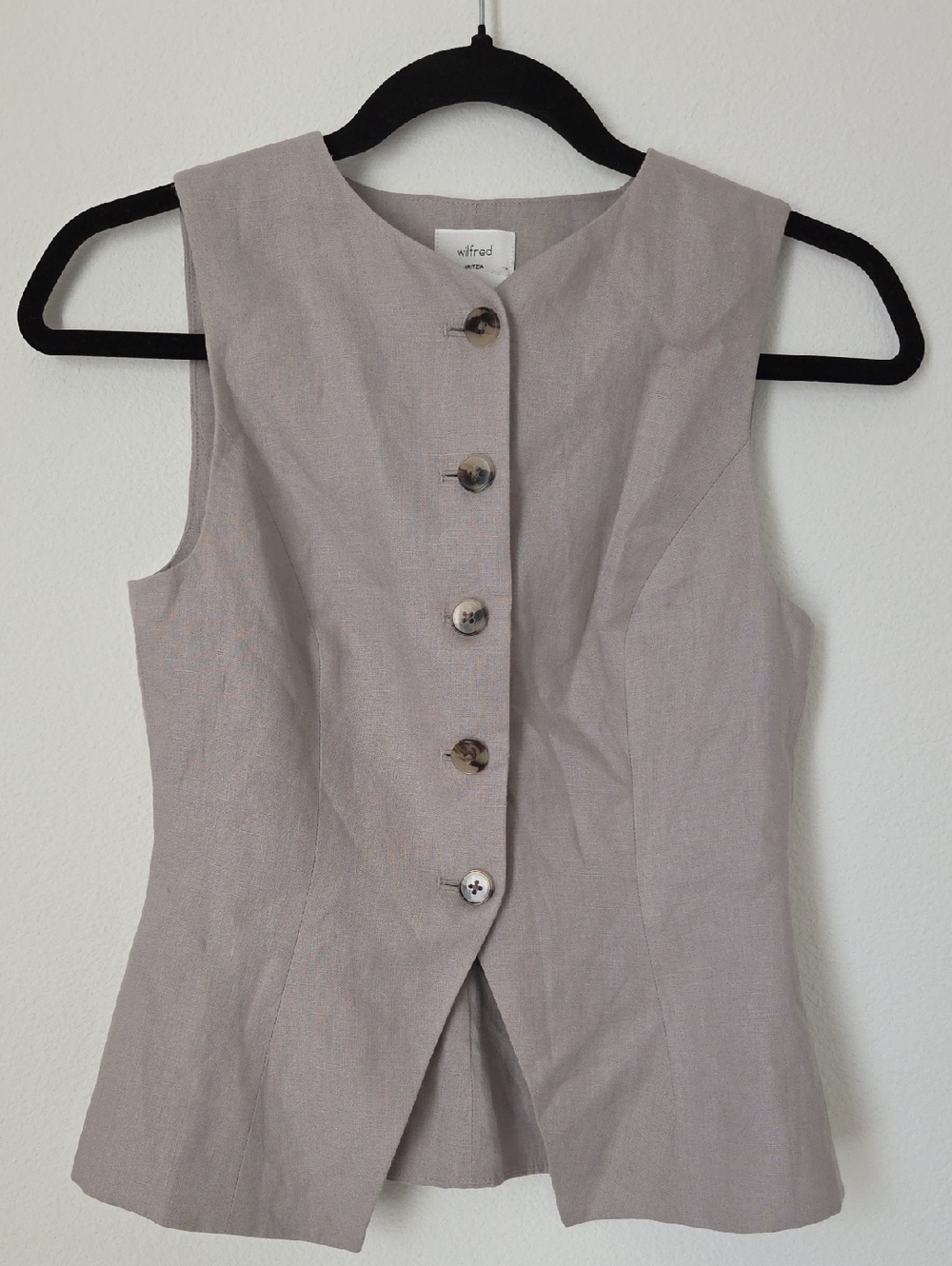 Wilfred Sleeveless Linen Top